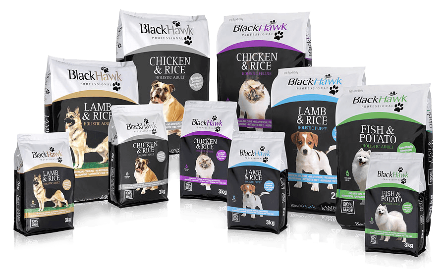 Black Hawk Pet Food range